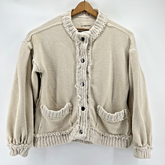 Free People We The Free Cute In This Cardi Womens Medium Tea MSRP$168 - Picture 2 of 11